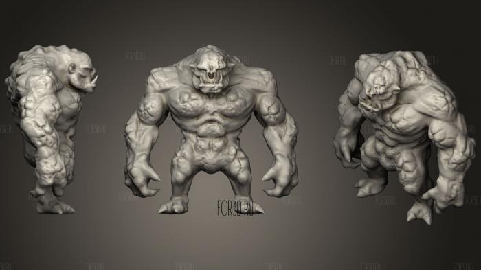 Rancor stl model for CNC